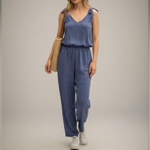 NWT Petite Studio Print Wide Leg Jumpsuit Size 6